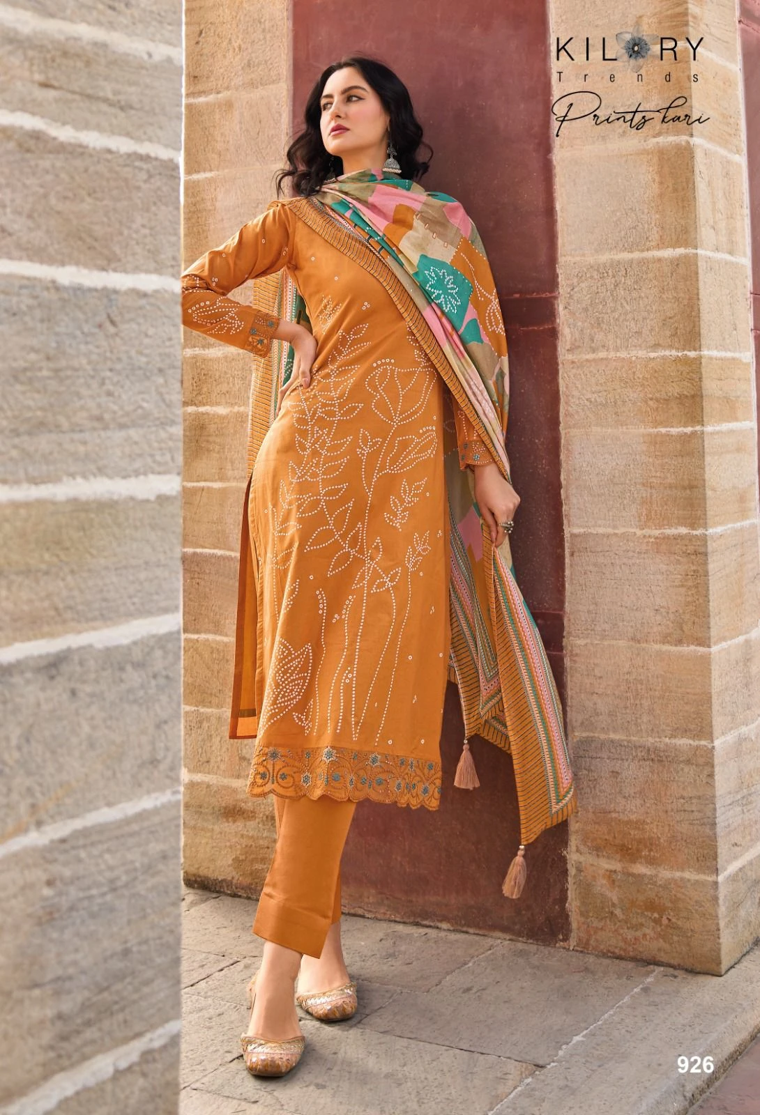 Kilory Trendz Printkari Pure Lawn Cotton Wholesale Fancy Pakistani Salwar Suit Catalog — Wholesale Salwar Suits, Kilory Trends wholesale from Surat — Photo 4
